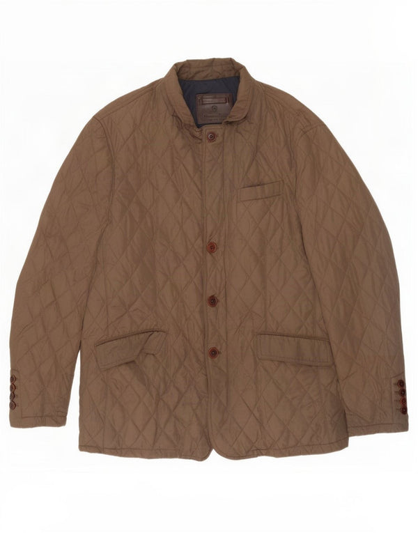 Męska pikowana kurtka Massimo Dutti UK 42 XL, brązowa, poliester
