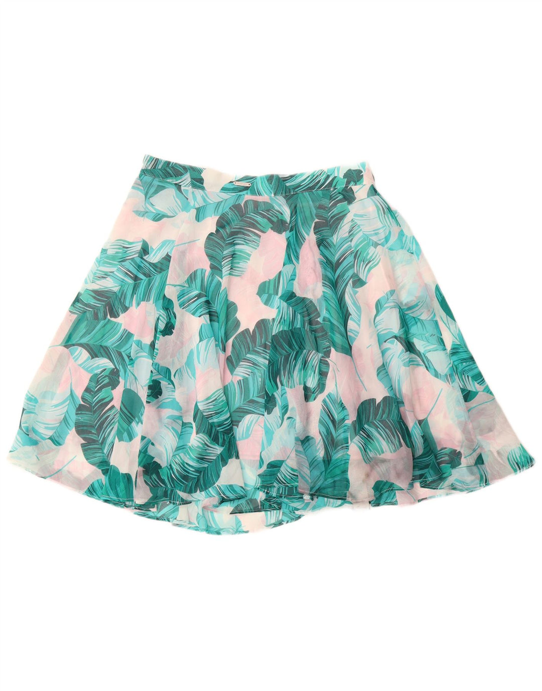 Damska spódnica w kształcie litery A GUESS UK 12 Medium W28 Niebieski kwiatowy poliester