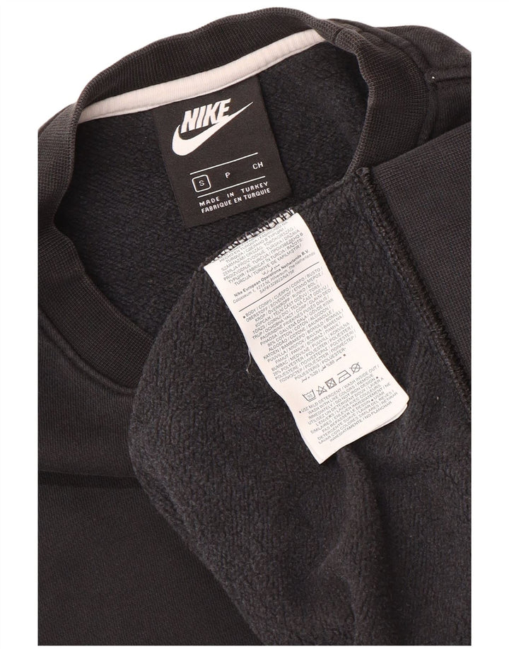 Męska bluza dresowa NIKE o luźnym kroju, mała, czarna, bawełniana
