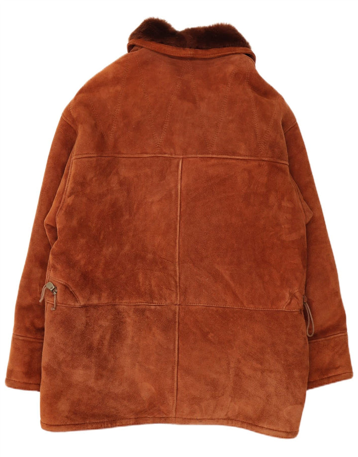 Vintage męska kurtka Shearling UK 40 Large Brown Shearling