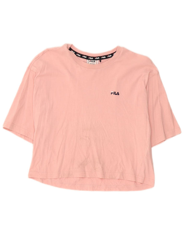 Dziewczęcy krótki t-shirt Fila 15-16 lat, różowa bawełna