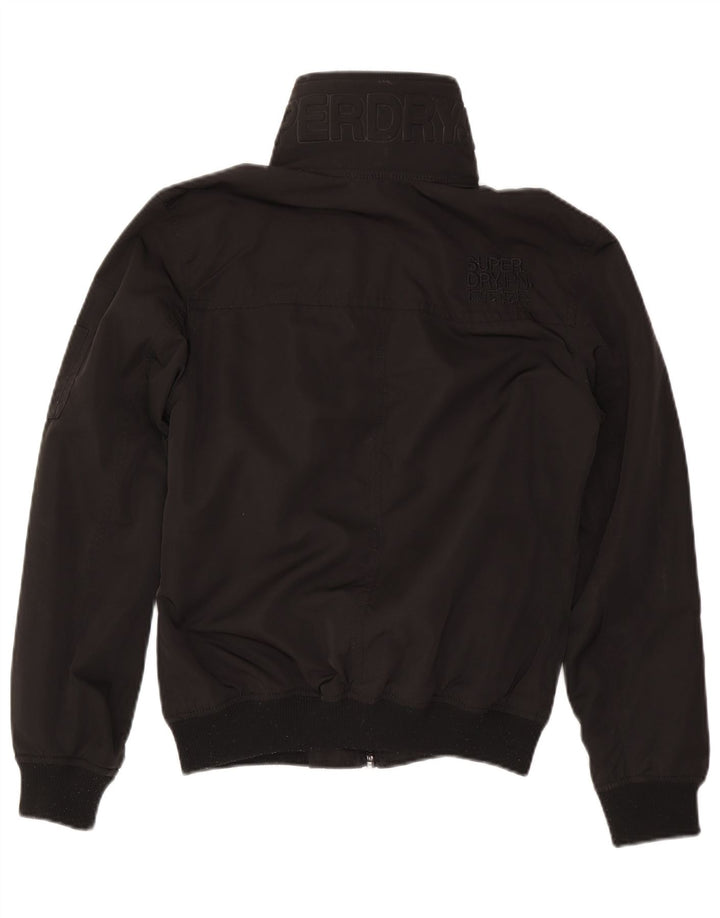 Męska kurtka bomber Superdry Graphic UK 38, średni czarny poliester