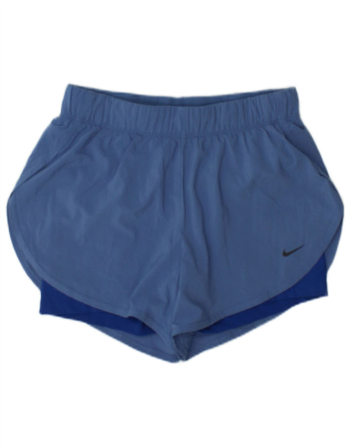 Damskie spodenki sportowe Nike Dri Fit UK 12, średni niebieski