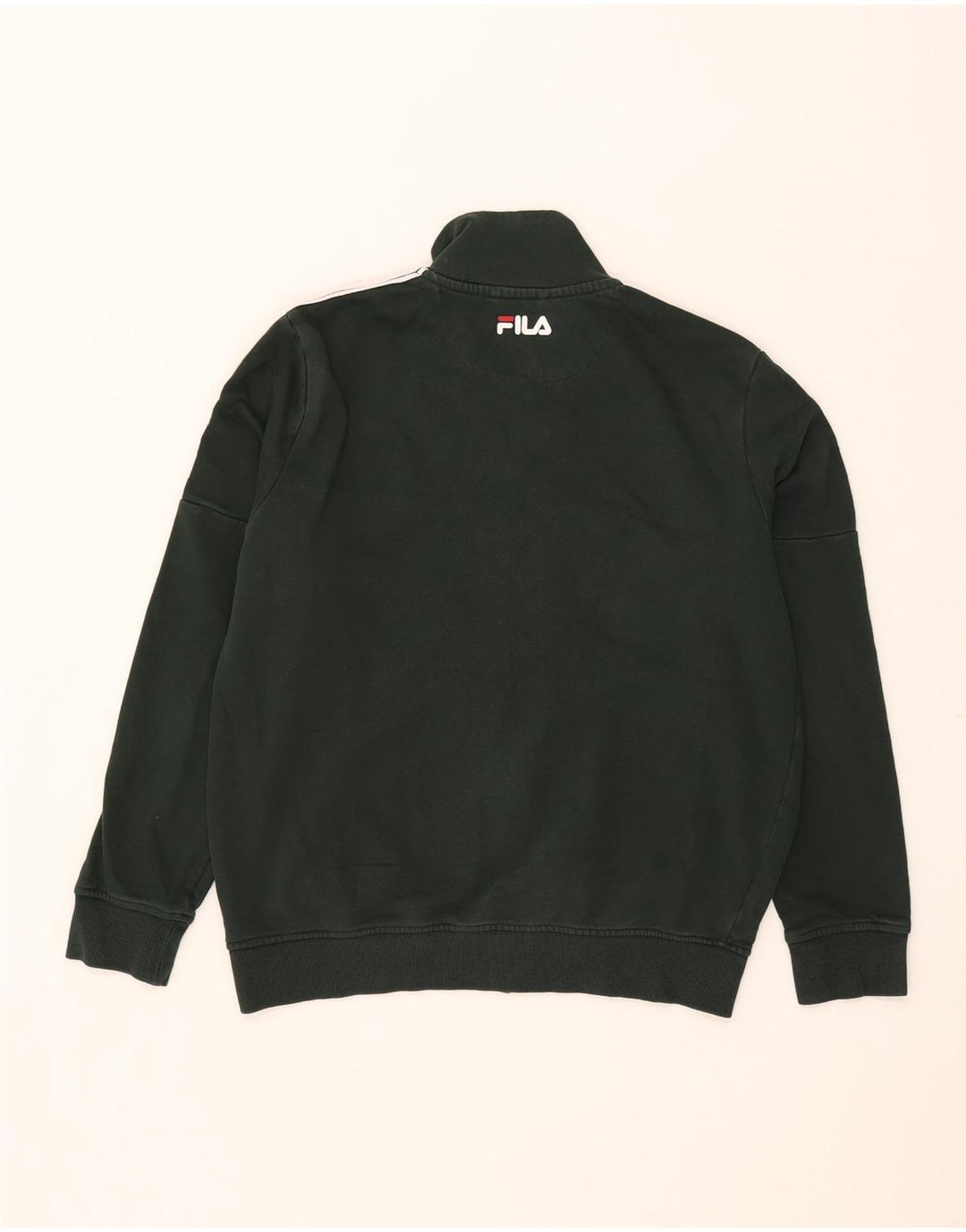 Męska bluza dresowa Fila, mała, bawełniana w paski khaki