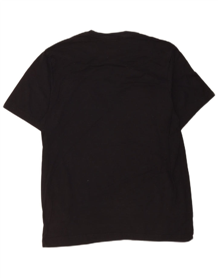 Męski T-shirt z grafiką Nike, średni czarny, bawełniany