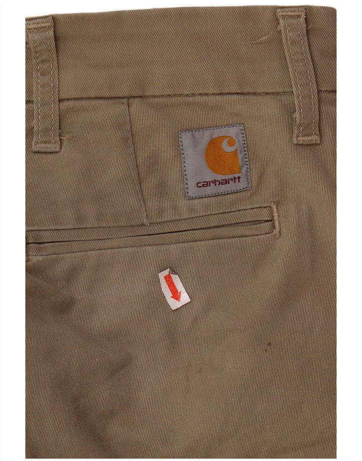 Męskie spodnie typu slim chino CARHARTT W29 L32 beżowa bawełna