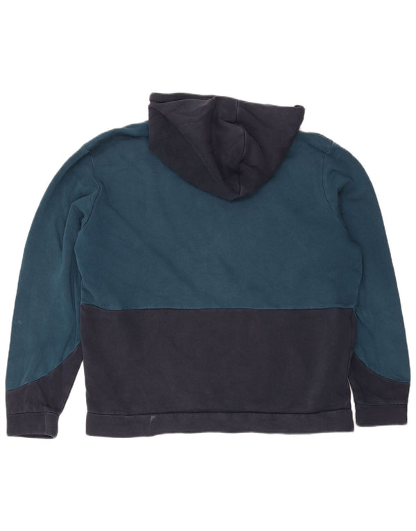 Męski sweter z kapturem Jack & Jones, 2XL, granatowy, bawełniany z blokami kolorów