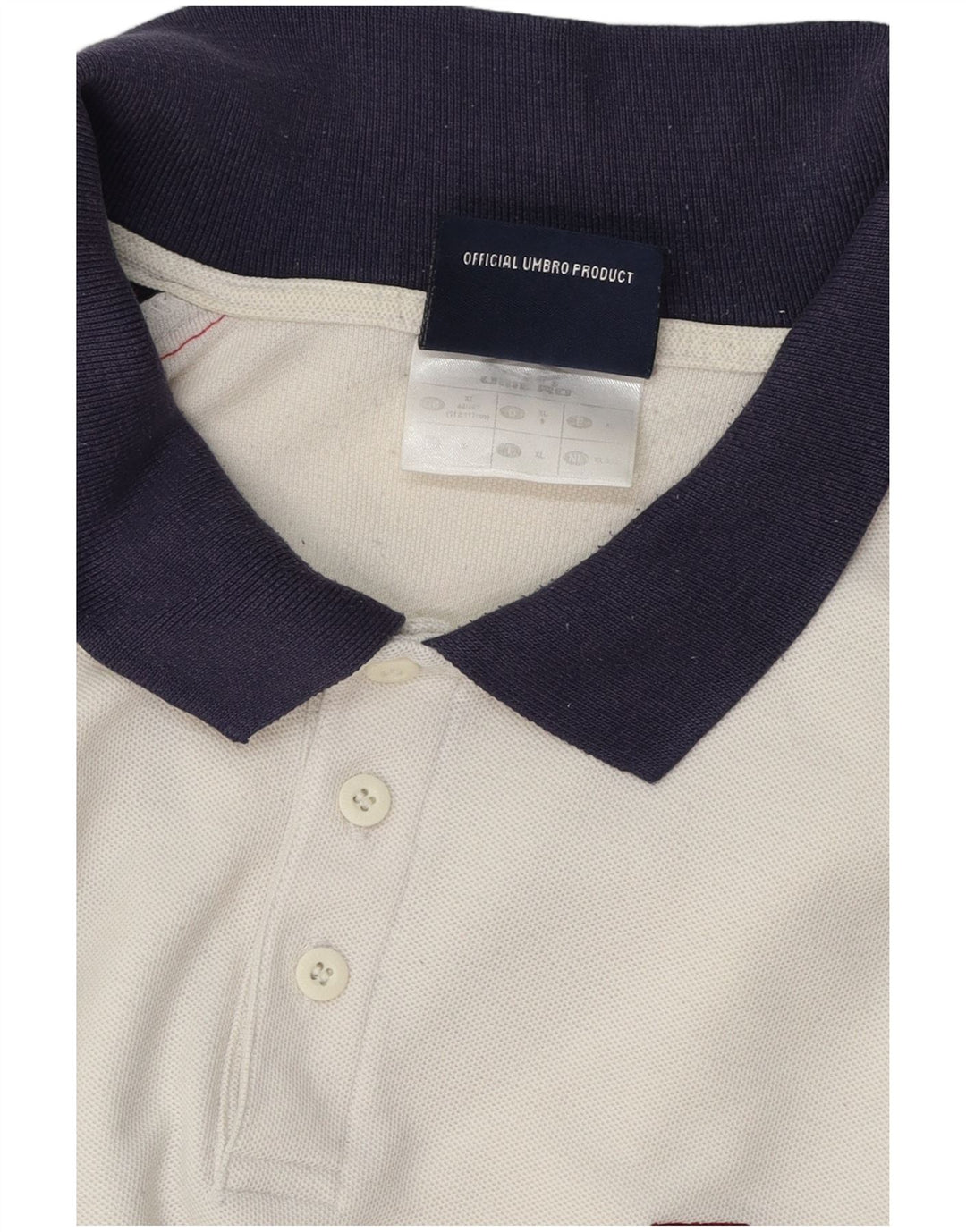 Męska koszulka polo Umbro UK 44/46 XL w kolorze białym