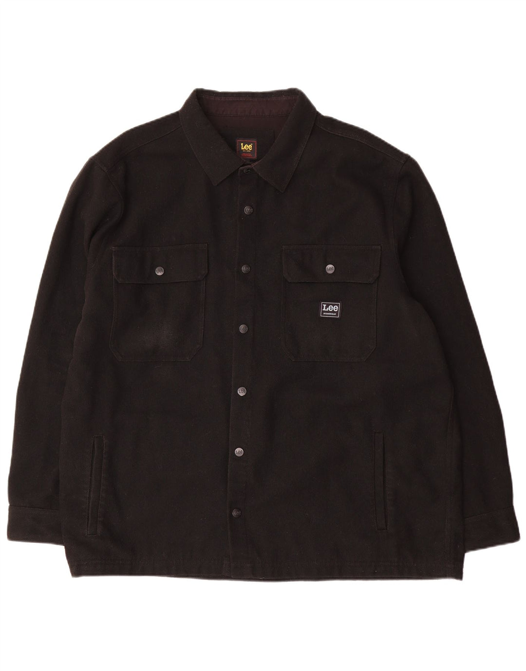 Męska koszula wierzchnia Lee, flanelowa, 2XL, czarna wełniana