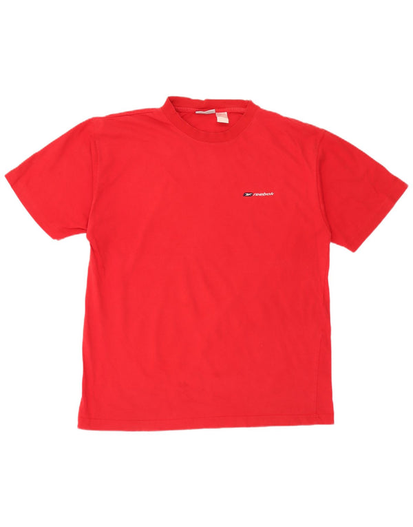 T-shirt męski Reebok, duży, czerwony, bawełniany