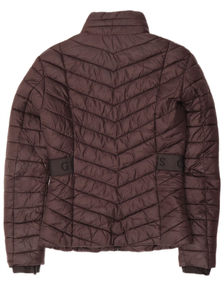 Damska wyściełana kurtka Guess Graphic UK 10, mała, czarna, poliester