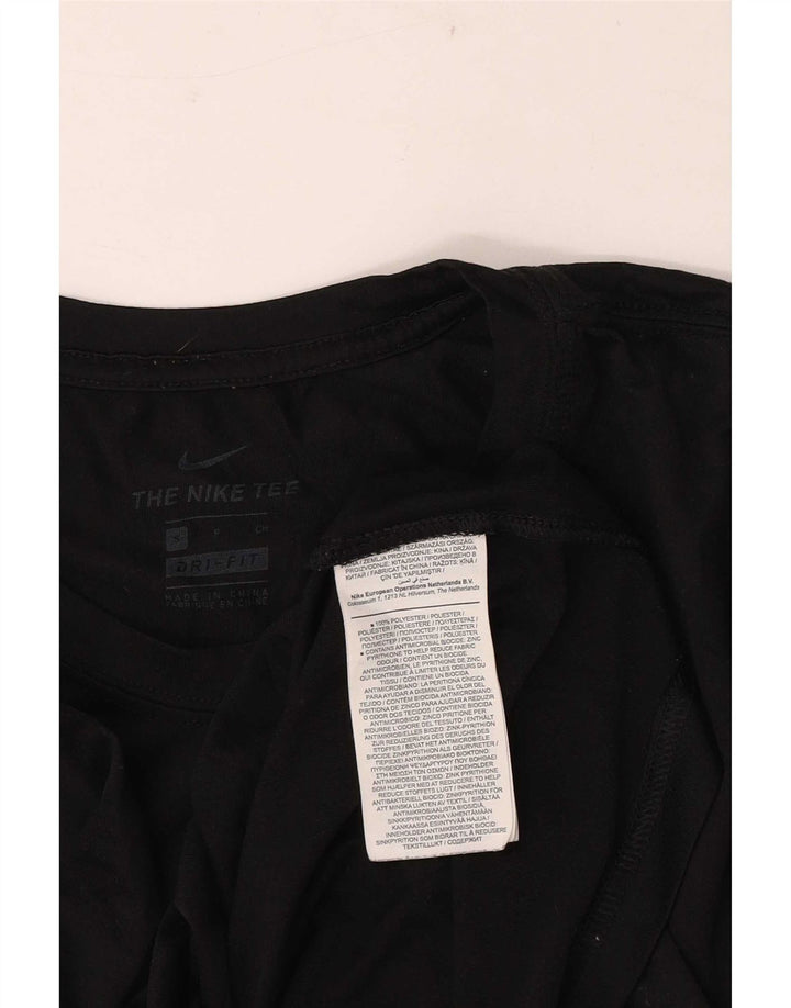 Męski T-shirt z grafiką Nike Dri Fit, mały, czarny poliester