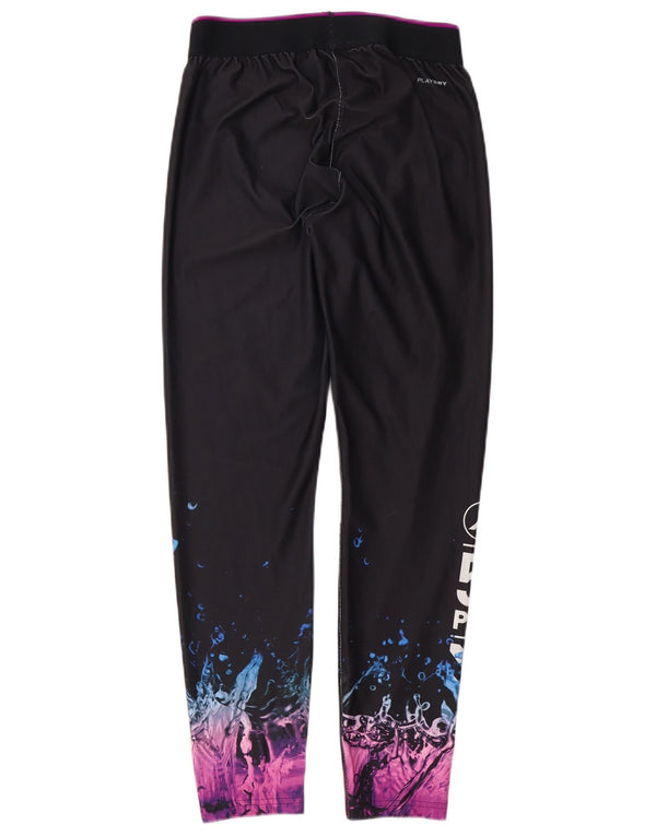 Damskie legginsy Reebok Graphic UK 12/14 w kolorze średniej czerni