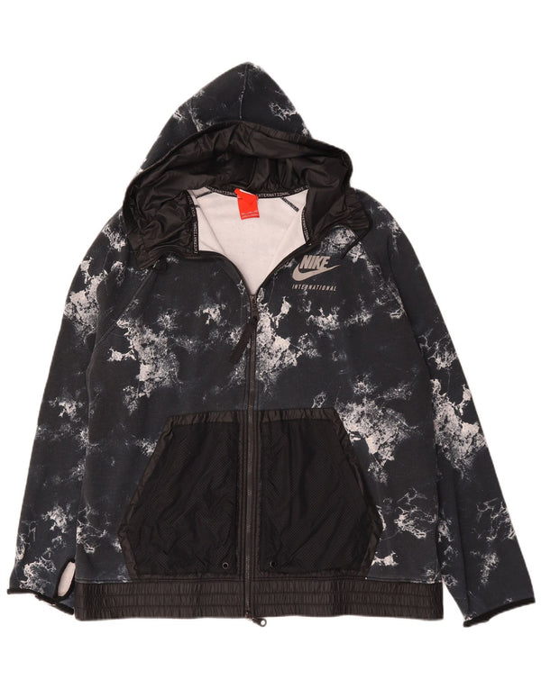 Męski sweter z kapturem i zamkiem Nike, 2XL, czarny, bawełniany Tie Dye