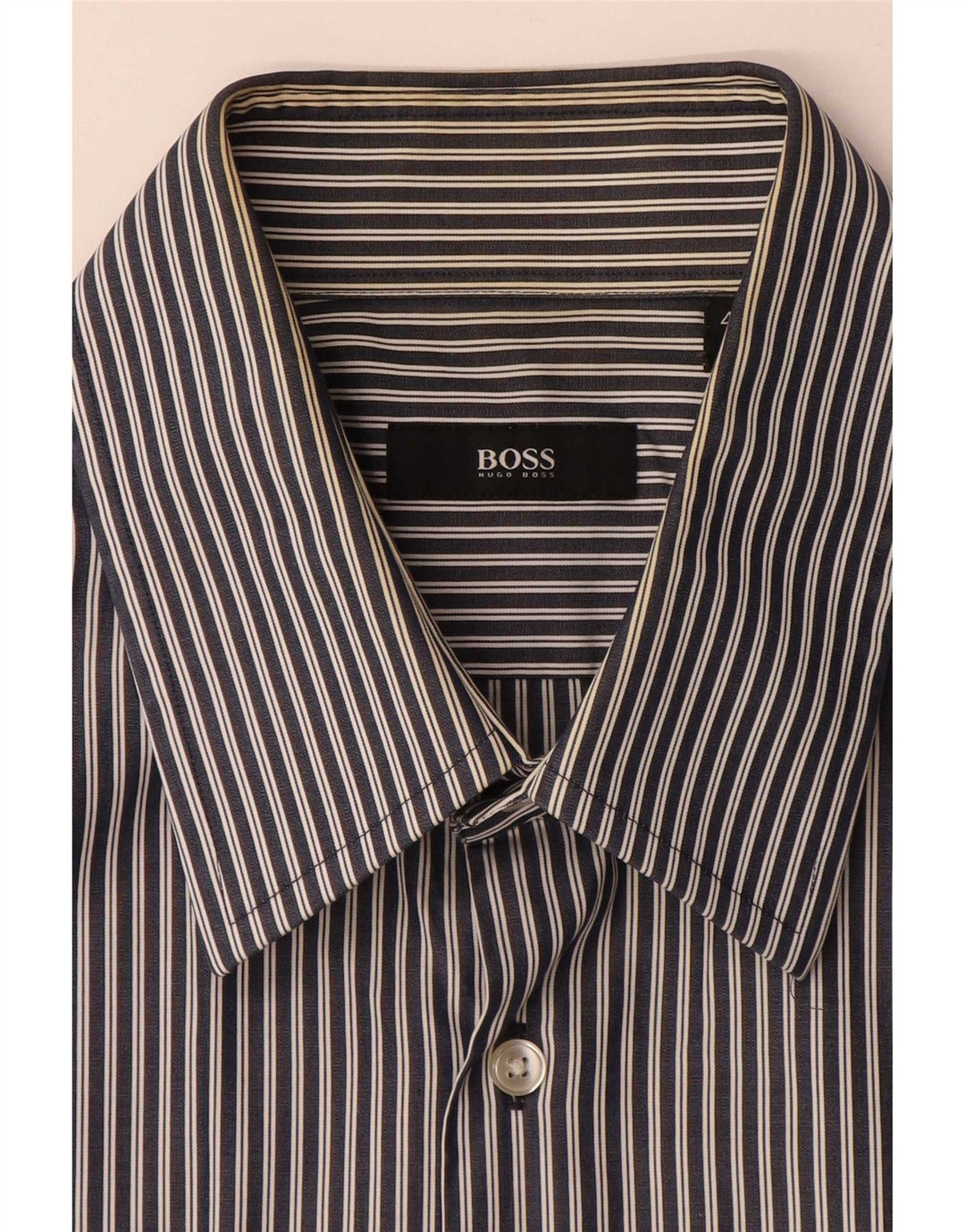Koszula męska Hugo Boss rozmiar 43 17 XL granatowa w paski