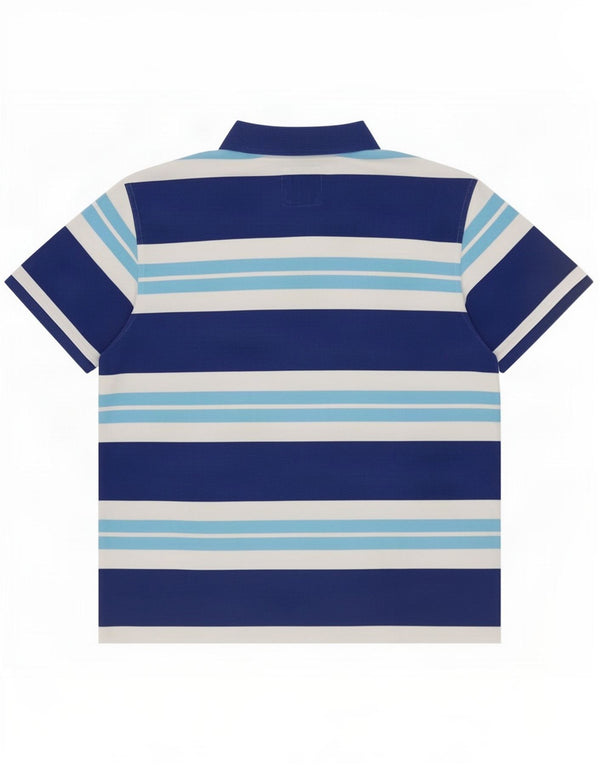 Crew Clothing Męska koszulka polo 2XL, bawełniana w niebieskie paski