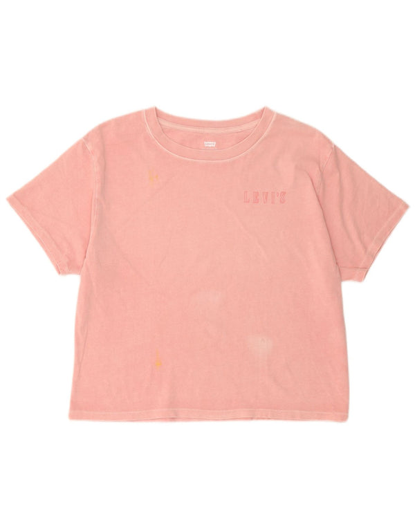 Damska koszulka oversize z grafiką Levi's Top UK 10 Small Pink
