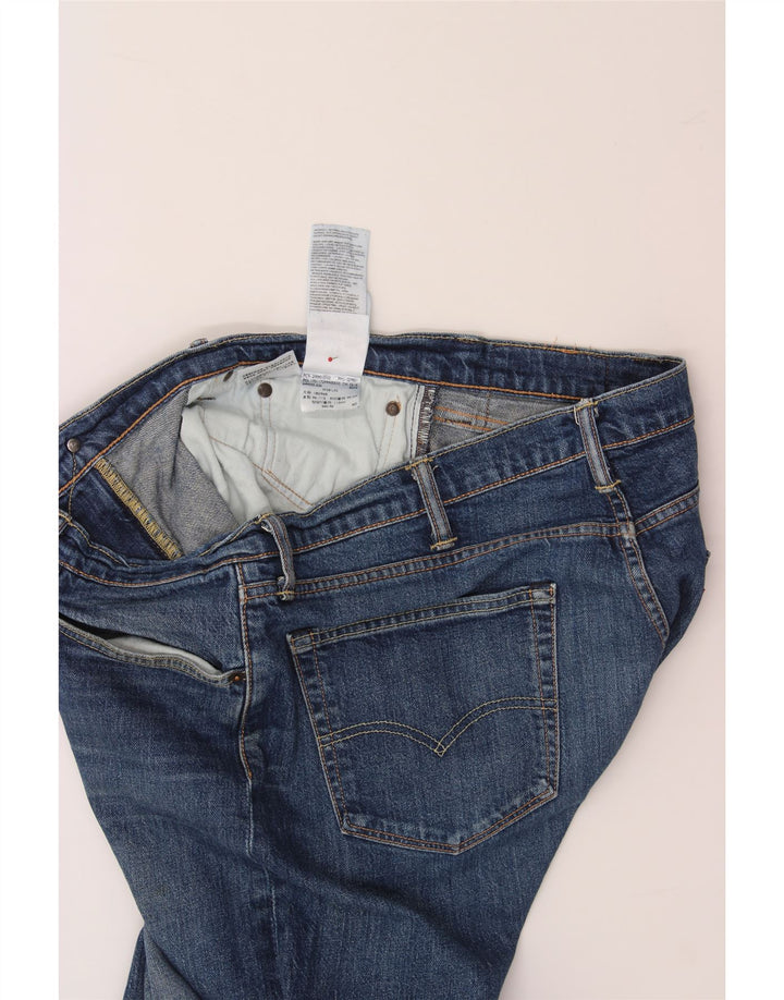 Męskie proste dżinsy LEVI'S W38 L32 Niebieskie bawełniane