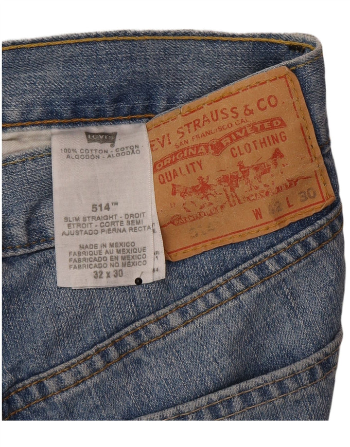 Męskie jeansy Levi's 512 Slim Straight W32 L30 Niebieskie bawełniane