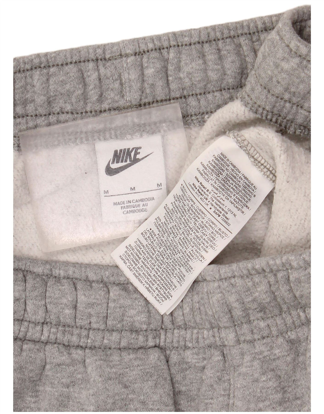 Męskie spodnie dresowe Nike Cargo Joggers, średnioszare, bawełniane