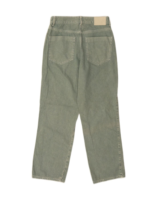 Damskie jeansy zwężane Zara EU 38 Small W28 L27 Zielona bawełna