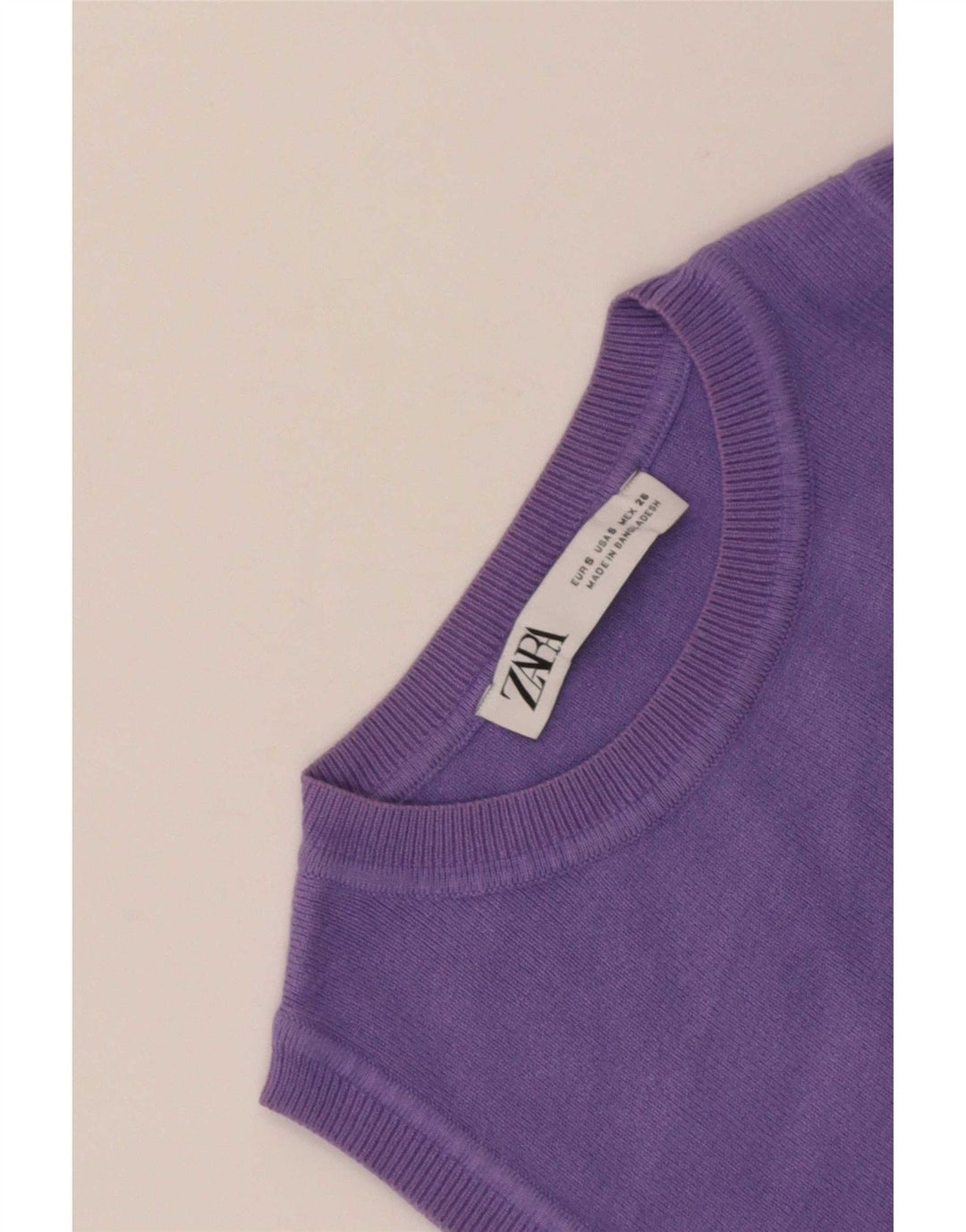Damski krótki top Zara UK 8, mały fiolet