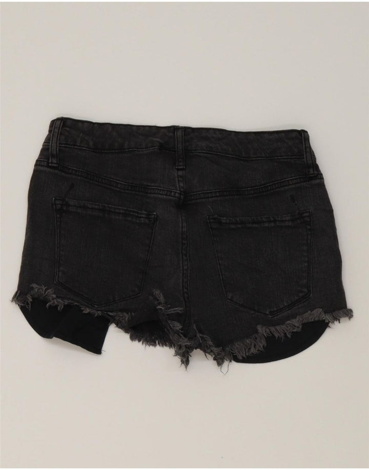 MOSSIMO Womens Super Strech Denim Shorts US 6 Medium W28  Black Cotton Vintage Mossimo and Second-Hand Mossimo from Messina Hembry 