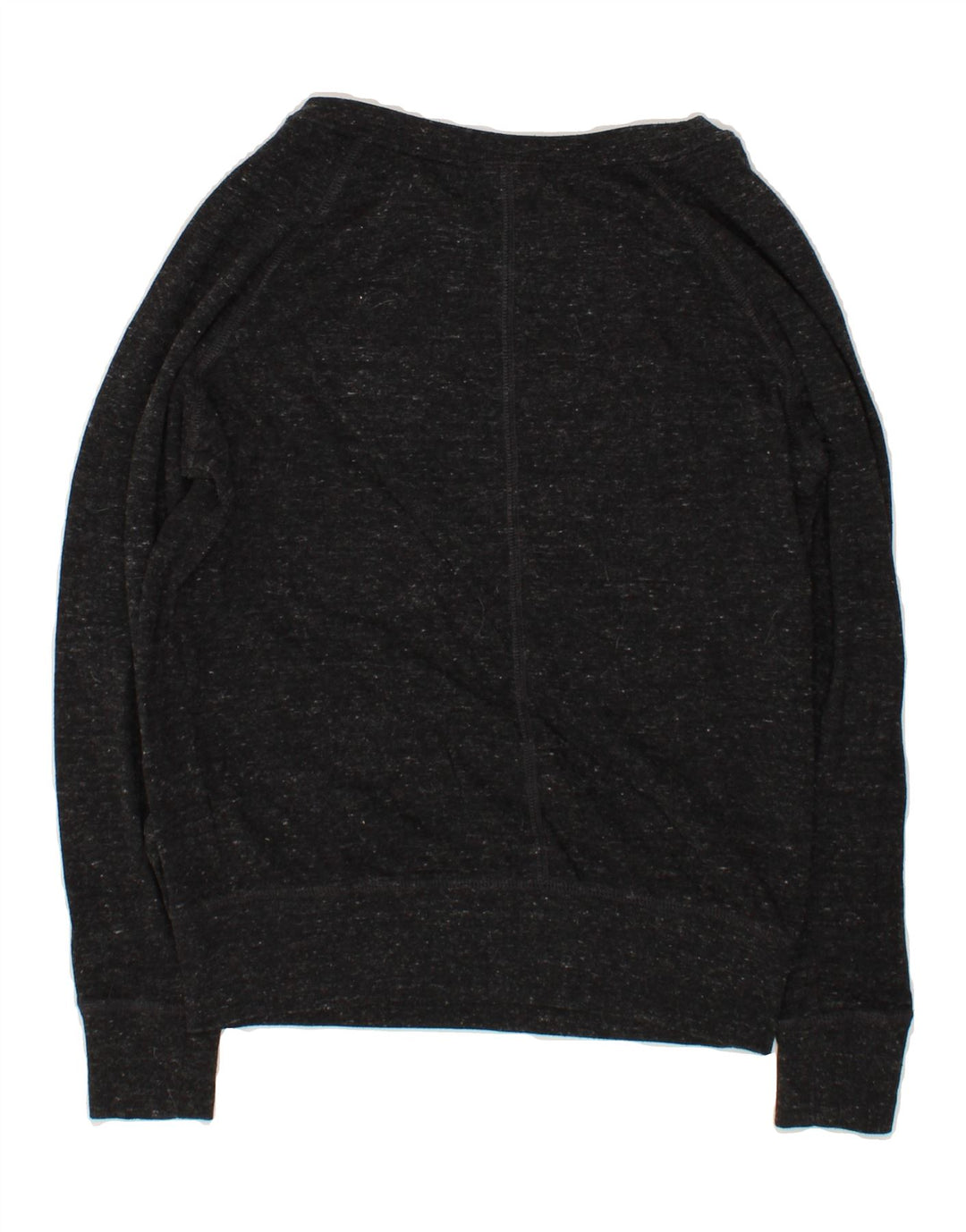 NIKE Womens Graphic Oversized Sweatshirt Jumper UK 10 Small Black Flecked Vintage Nike and Second-Hand Nike from Messina Hembry 