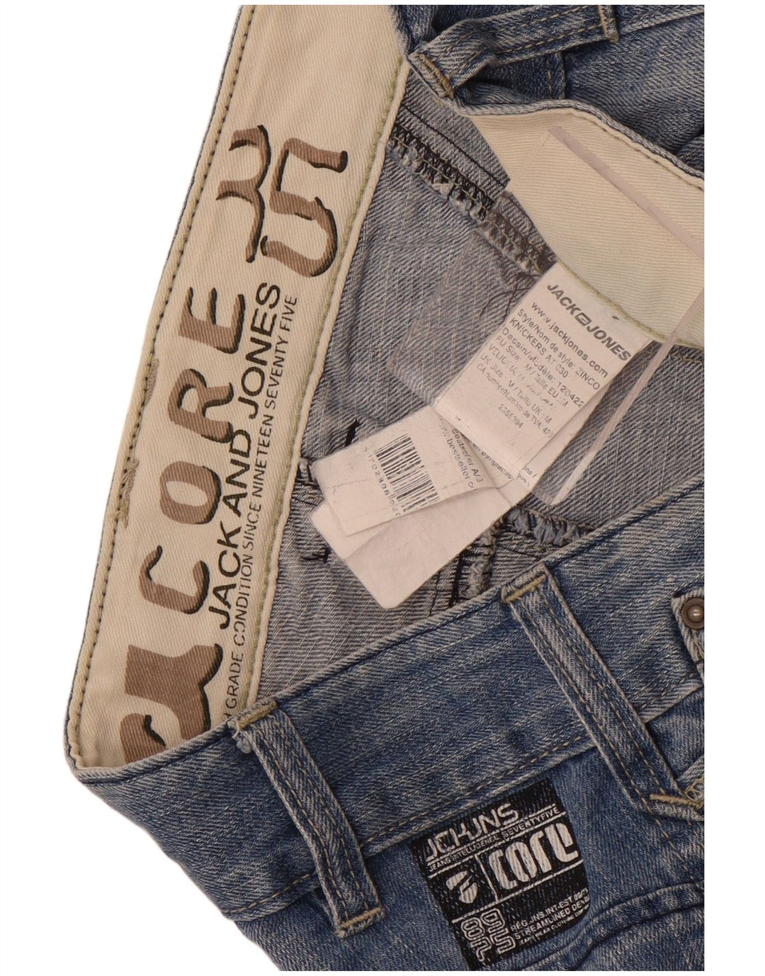 Męskie spodenki jeansowe Jack & Jones, średnie W32, niebieskie, bawełniane