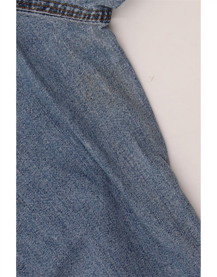 Vintage damskie ogrodniczki ciążowe dżinsy duże W40 L30 niebieska bawełna