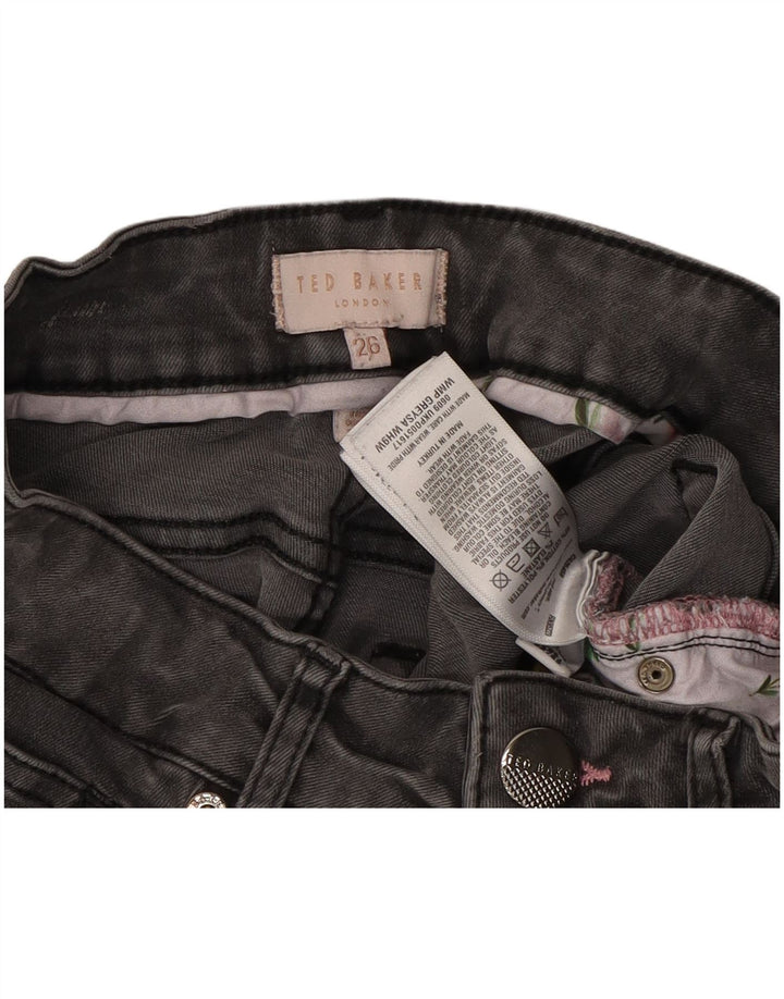 TED BAKER Womens Skinny Jeans W26 L28  Grey Cotton