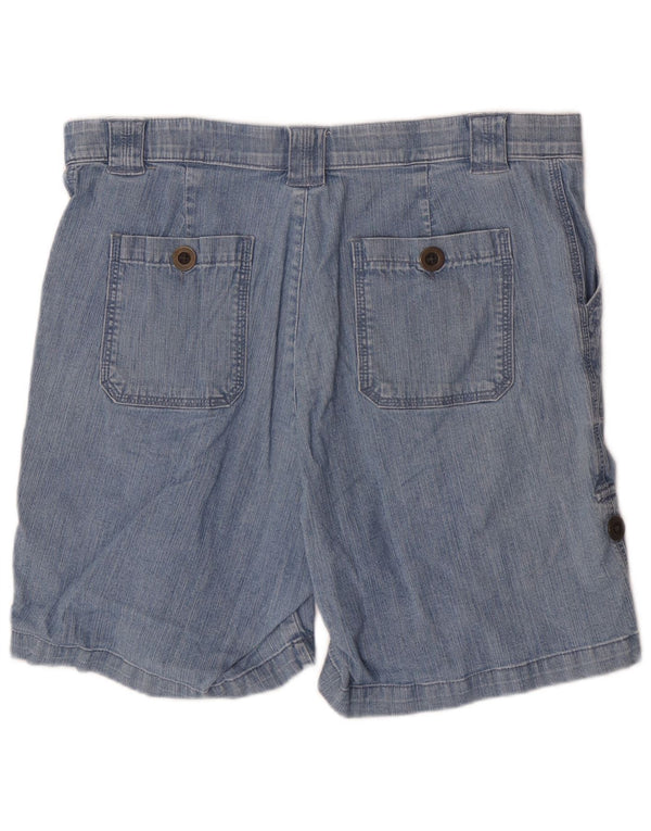 Lee Damskie spodenki jeansowe z wysokim stanem US 14 XL W34 Niebieskie bawełniane