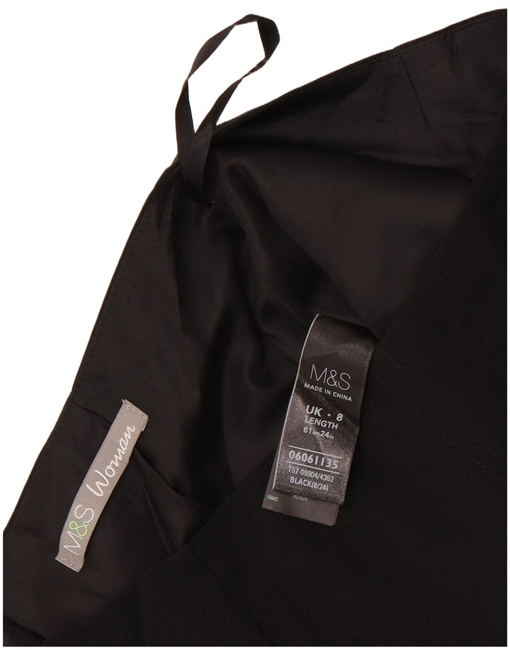 Marks & Spencer Damska spódnica ołówkowa UK 8 Small W28 Czarny poliester