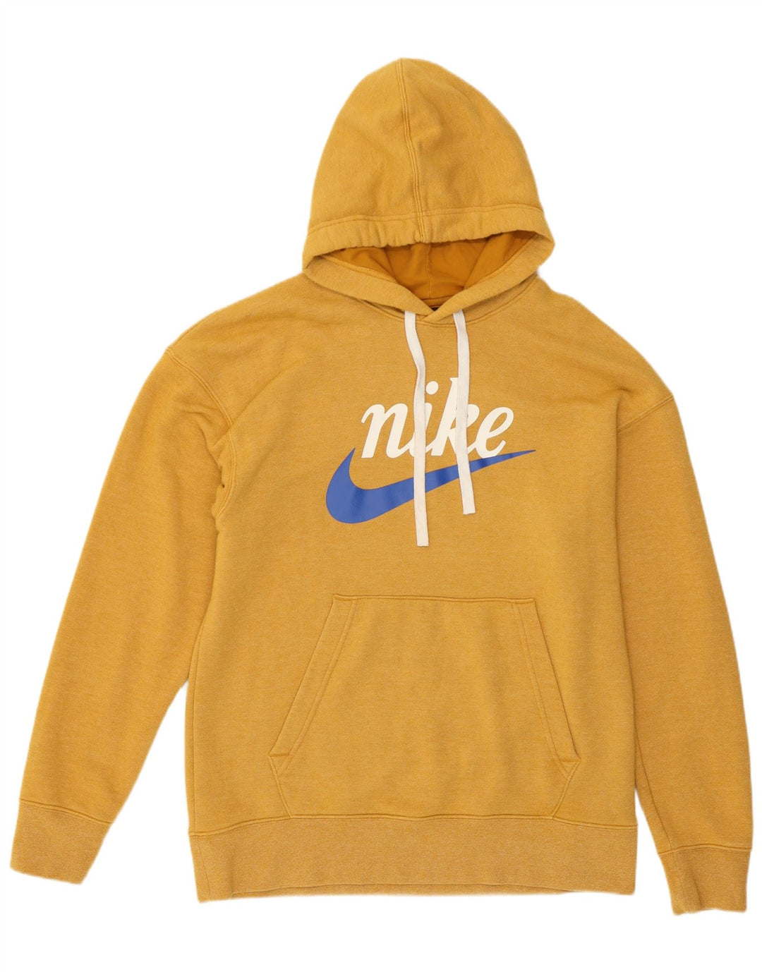 Męski sweter z kapturem Nike Graphic, średni żółty, bawełniany