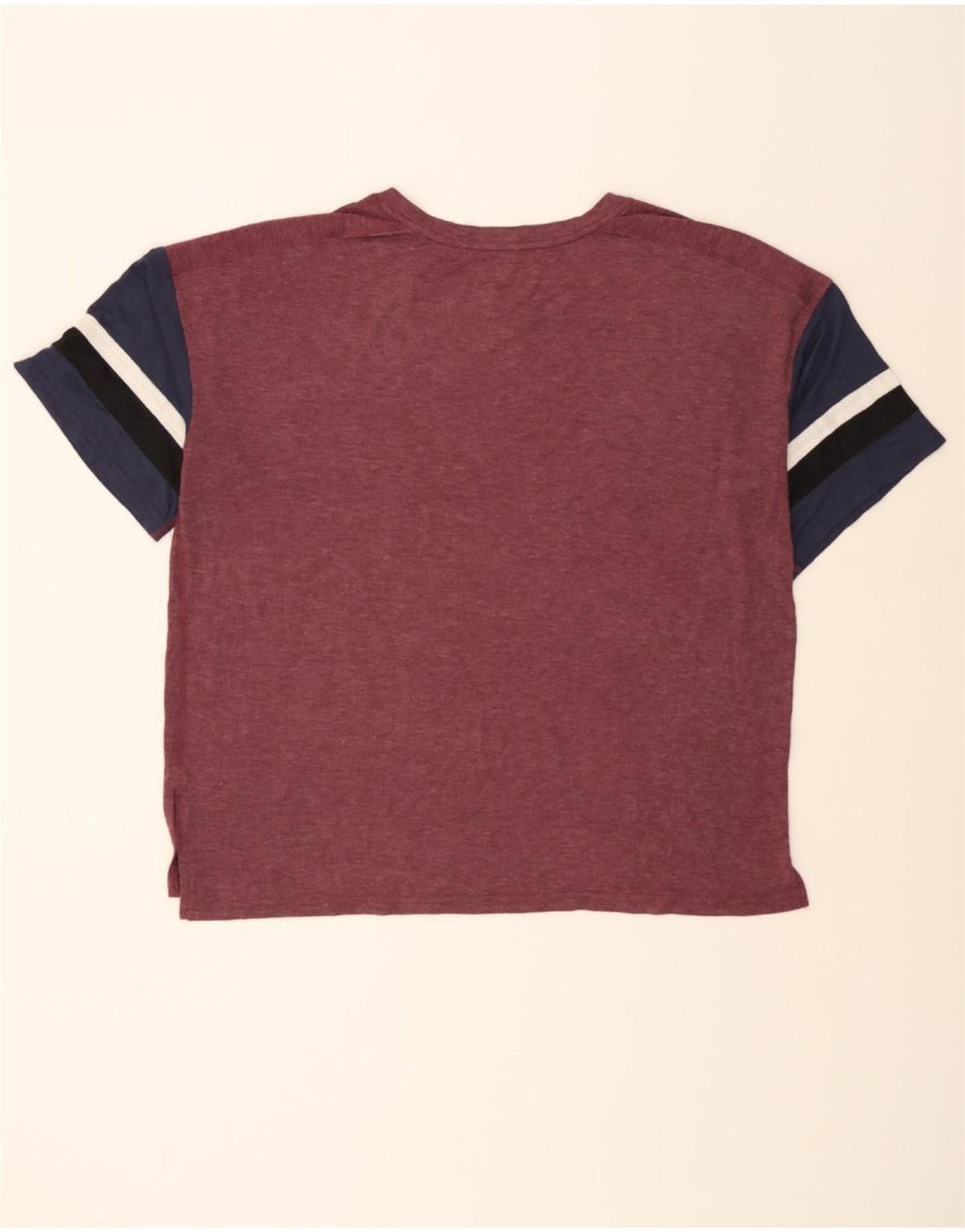 CHAMPION Mens T-Shirt Top XL Burgundy Colourblock Polyester Vintage Champion and Second-Hand Champion from Messina Hembry 