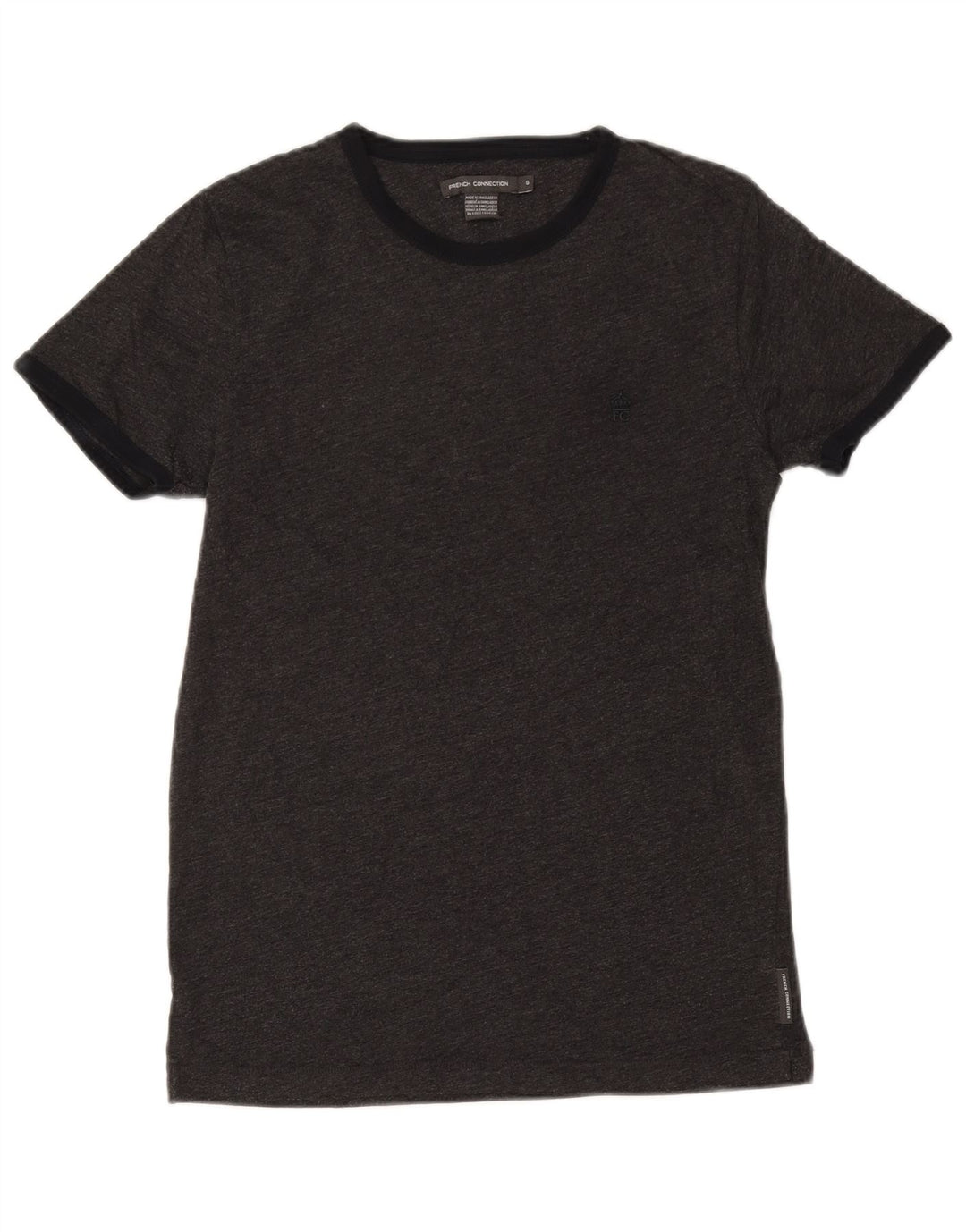 T-shirt męski French Connection, mały, szary, bawełniany