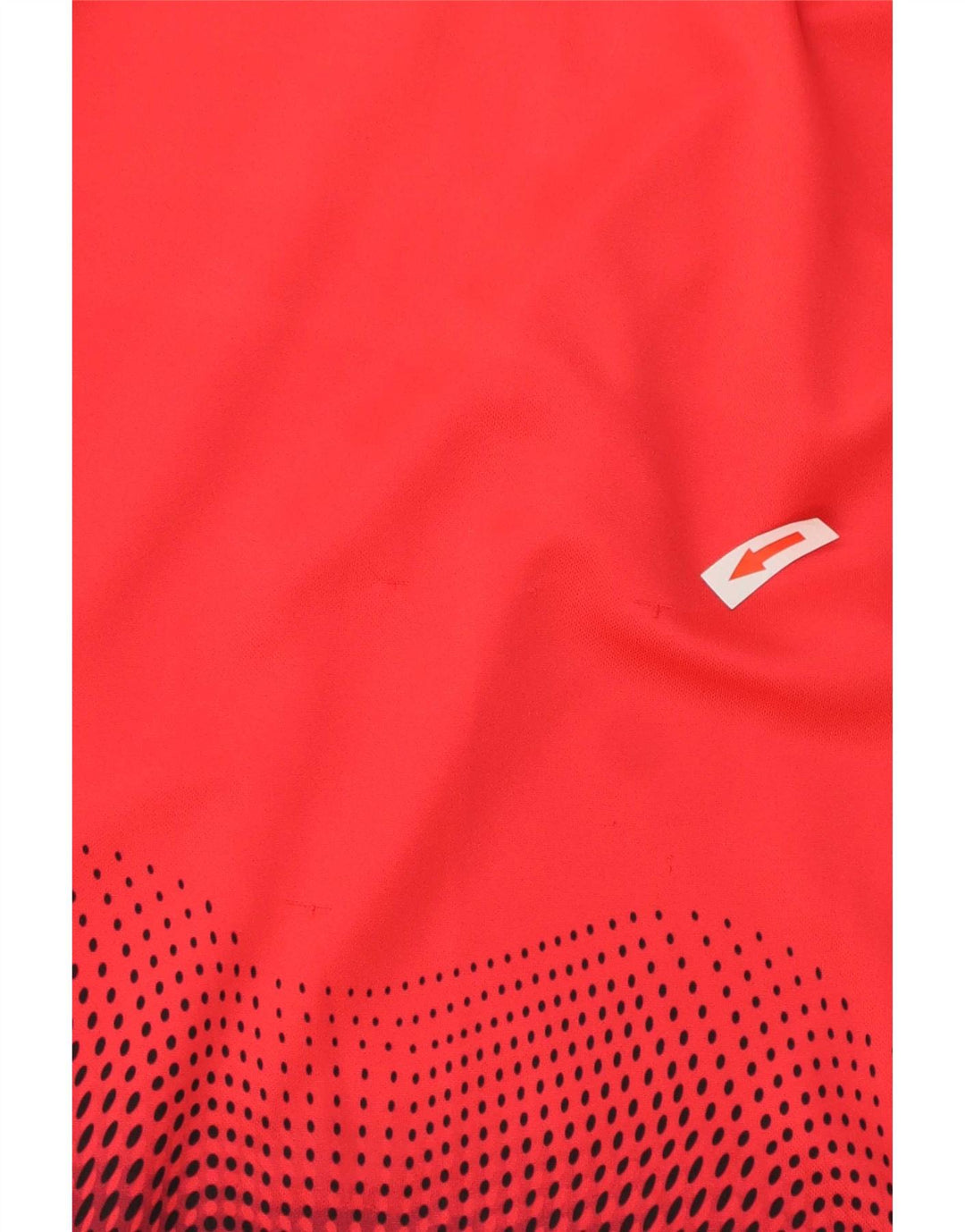 Męski T-shirt Nike Dri Fit Top, mały, czerwony, z blokami kolorów