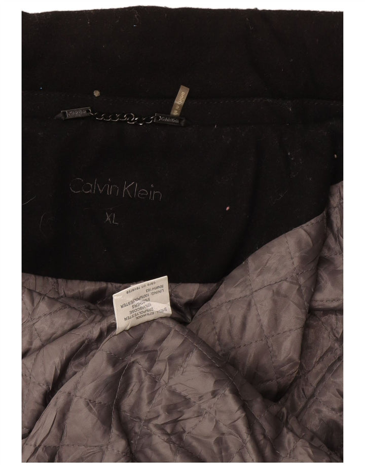 Męska kurtka wojskowa Calvin Klein UK 42 XL, czarna wełna