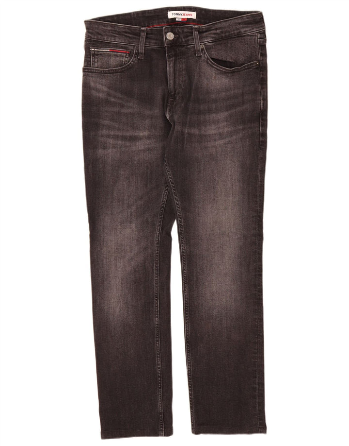 Męskie jeansy slim fit Tommy Hilfiger W32 L29 szare