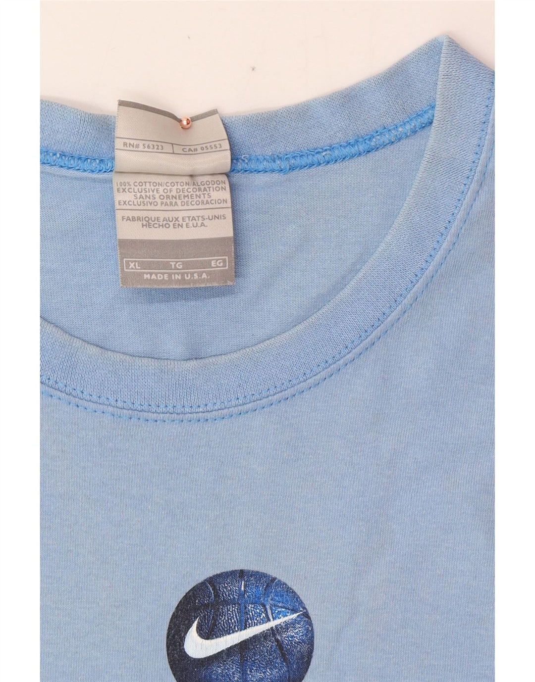 Męska koszulka z kamizelką z grafiką NIKE XL, niebieska, bawełniana