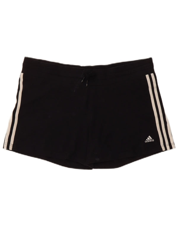 Damskie spodenki sportowe Adidas UK 22 XL, czarne, bawełniane