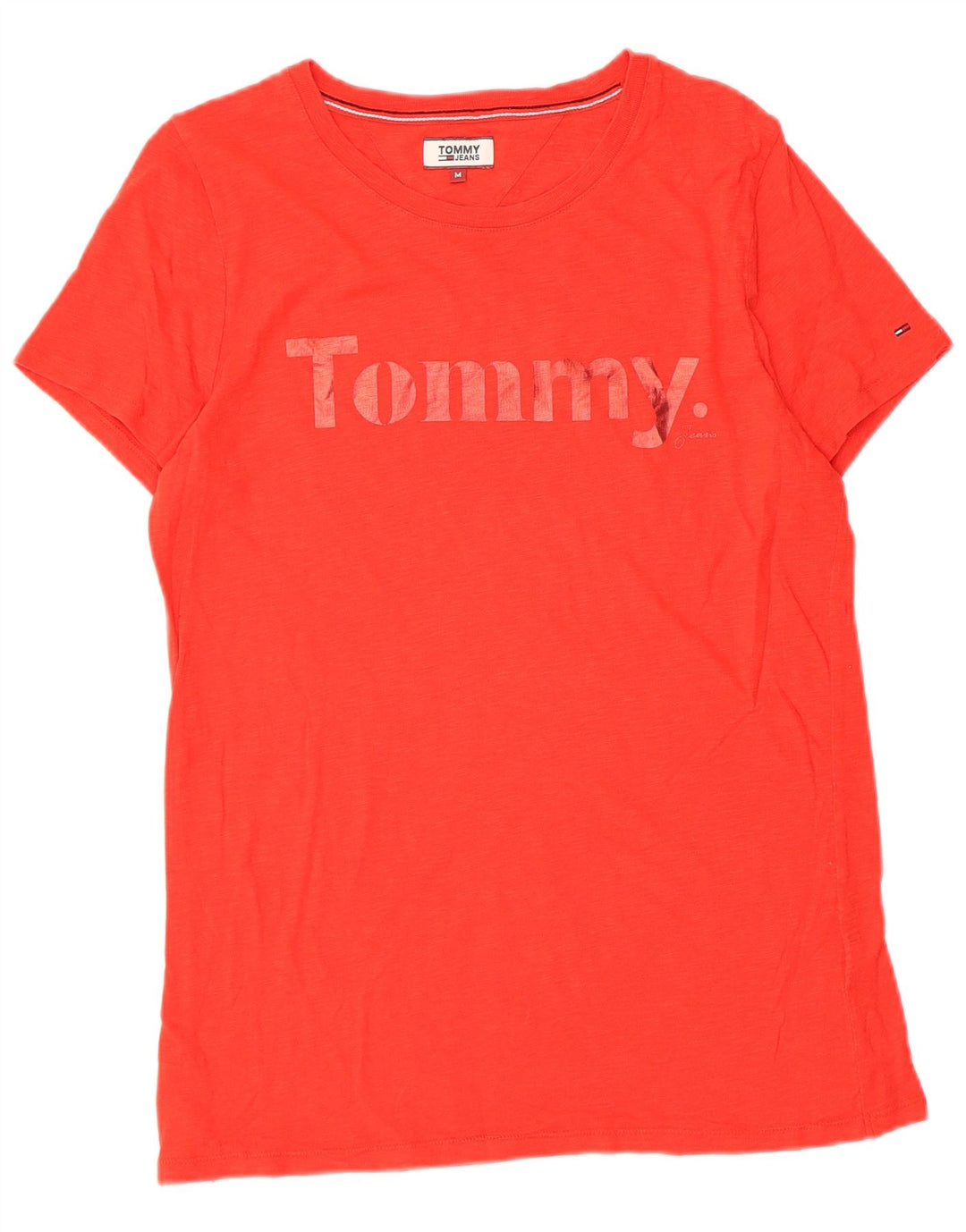 Damska koszulka graficzna Tommy Hilfiger Top UK 12 Medium Red