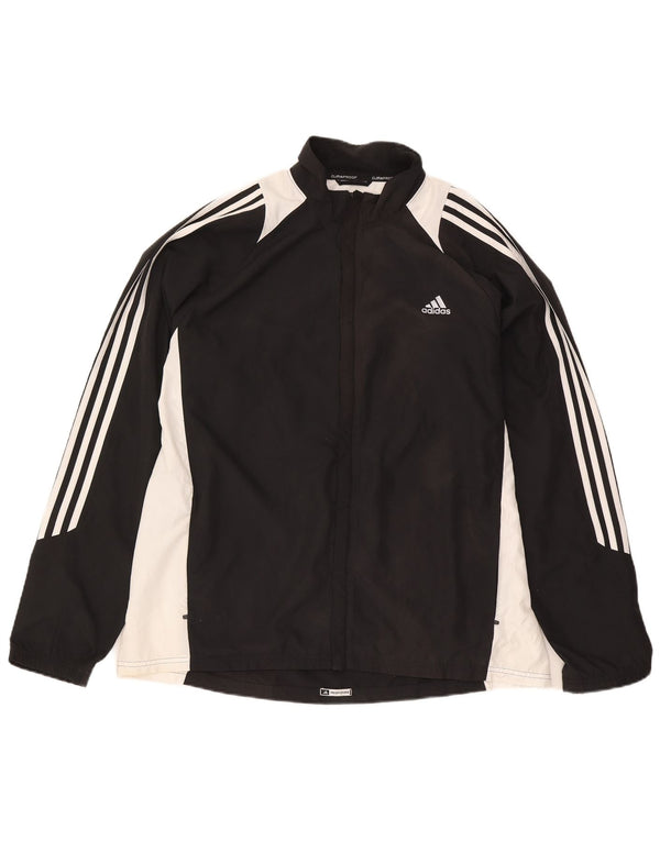 Adidas Męska kurtka przeciwdeszczowa Clima 365 UK 42 XL Czarny poliester z blokami kolorów