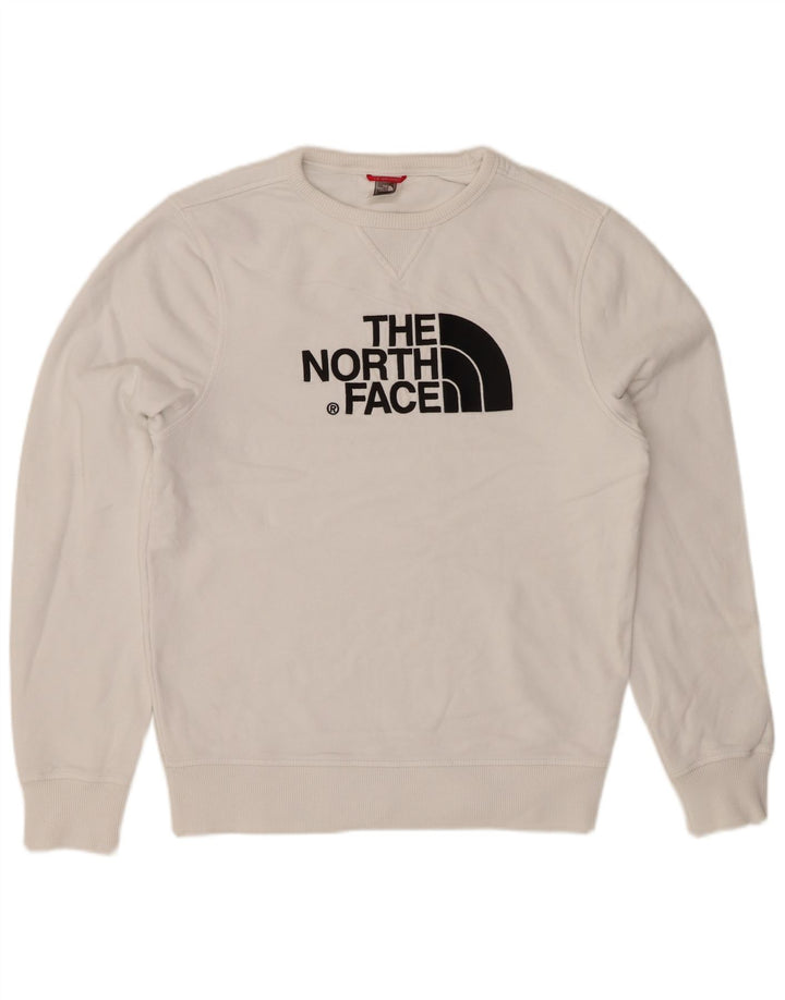 Męska bluza z grafiką THE NORTH FACE, mała, biała, bawełniana