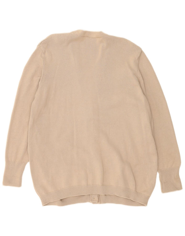 Sweter Marks & Spencer Damski St. Michael Cardigan UK 20 2XL Beżowy Bawełniany