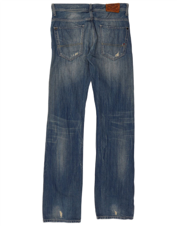 Męskie dżinsy Tommy Hilfiger w trudnej sytuacji W32 L34 Niebieskie