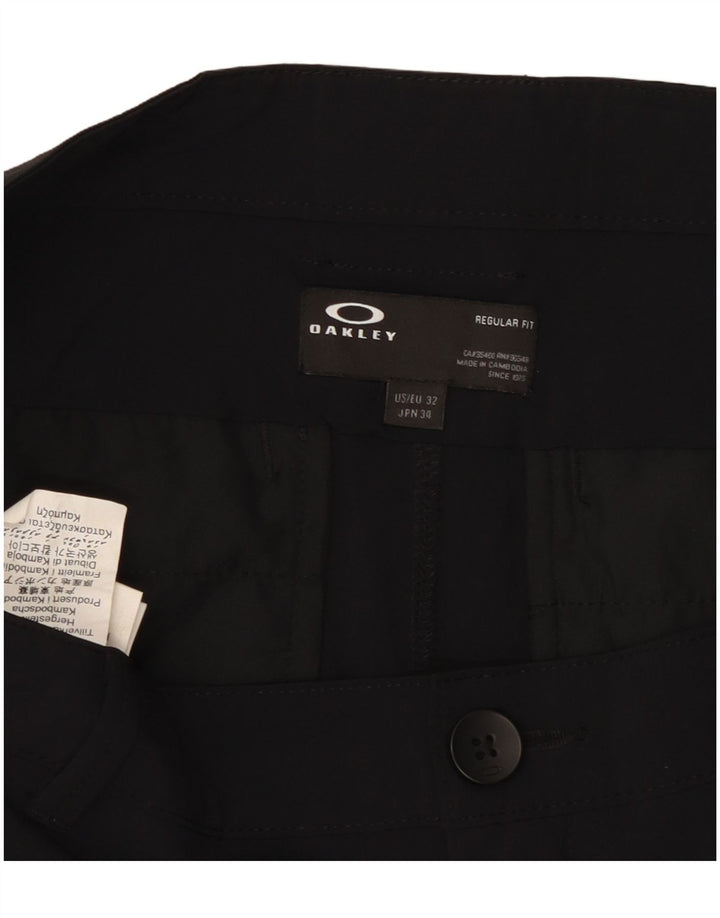 Męskie spodenki Chino Oakley W32, duże, czarne, poliestrowe