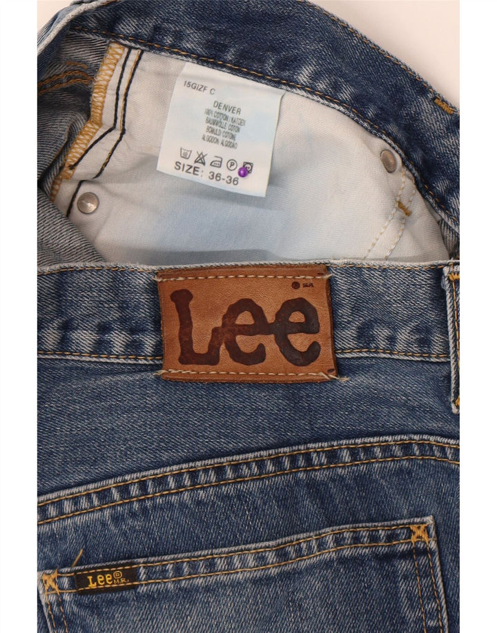 Męskie jeansy Lee Denver Bootcut W36 L33, niebieskie, bawełniane