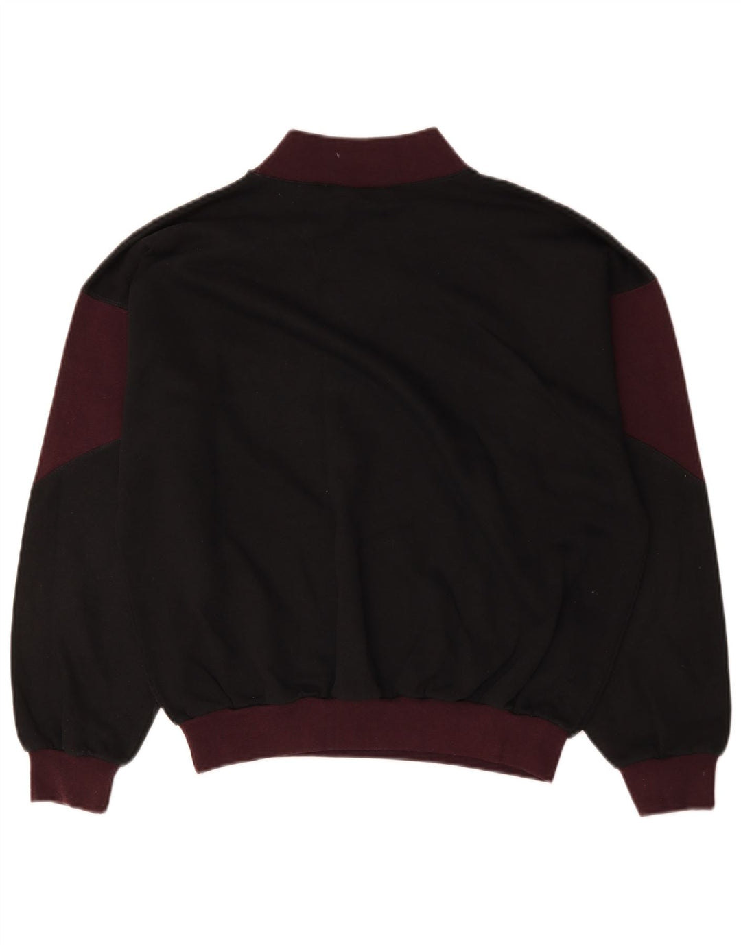 Sweter męski w stylu vintage, średniej wielkości, czarny, bawełniany