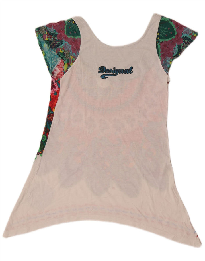 Desigual damski asymetryczny top tunikowy UK 12 średni wielokolorowy